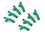 Bosch Green 450CC Injectors, Set of 8