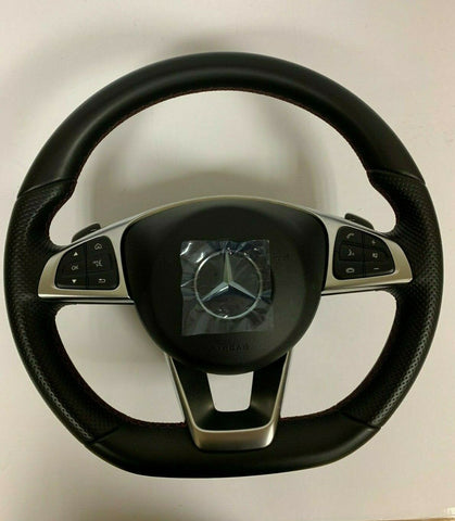 Mercedes AMG steering wheel with shift paddles